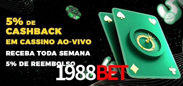 Promoções do cassino ao Vivo 1988bet